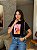 T-SHIRT DTF CARAMELO LENÇO POA - PRETO - Imagem 1