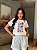 T-SHIRT DTF MOSAICO CACHORROS - OFF WHITE - Imagem 1