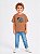 T-SHIRT INFANTIL DTF SIX SEVEN STYLE - MARROM TERRA - Imagem 1