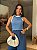 CROPPED RIBANA BICOLOR (OFF WHTE) - AZUL JEANS - Imagem 1