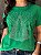 T-SHIRT DTF NOSSA SENHORA STRASS PRATA - VERDE BANDEIRA - Imagem 2