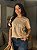 T-SHIRT DTF NOSSA SENHORA CORAÇÃO STRASS - BEGE DUNAS - Imagem 1