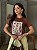 T-SHIRT DTF NOSSA SENHORA CONTORNO DE FLORES - MARROM - Imagem 1