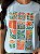 T-SHIRT DTF MOSAICO FLOES DE PRIMAVERA - AZUL CÉU - Imagem 2