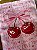 T-SHIRT DTF CEREJAS ESCRITAS - ROSA CLARO - Imagem 2