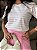 T-SHIRT LISTRAS TOTAL (ROSA) - OFF WHITE - Imagem 3