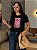 T-SHIRT DTF MOSAICO PINK RETRÔ - PRETO - Imagem 1