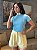 T-SHIRT CANELADA - AZUL COMFY - Imagem 1