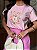 T-SHIRT DTF NOSSA SENHORA CORAÇÃO FLORAL - ROSA CLARO - Imagem 3
