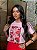 T-SHIRT DTF FRUTAS CRISTAIS - ROSA CLARO - Imagem 1