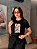 T-SHIRT DTF PINGENTES DE CEREJA - PRETO - Imagem 1