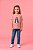 T-SHIRT INFANTIL DTF SANTA TERESINHA CARTOON - ROSA CLARO - Imagem 1