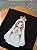 T-SHIRT INFANTIL DTF NOSSA SENHORA DE FATIMA CARTOON - PRETO - Imagem 3