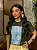 T-SHIRT DTF FLORES BRANCAS PINTURA RELEVO - VERDE MILITAR - Imagem 3
