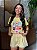 T-SHIRT DTF MOSAICO VINTAGE - AMARELO MANTEIGA - Imagem 1