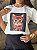 T-SHIRT DTF GATINHO LAÇO VERMELHO - OFF WHITE - Imagem 2