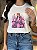 T-SHIRT DTF NOSSA SENHORA FLORES ROXAS - Imagem 3