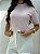 T-SHIRT GOLA ALTA LISA - ROSA ROMANTIC - Imagem 2