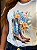 T-SHIRT DTF BOTA AZUL E FLORES - Imagem 3