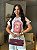 T-SHIRT DTF NOSSA SENHORA EM VITRAL ROSA - Imagem 4