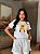 T-SHIRT DTF GATA LISTRAS AMARELA - Imagem 1
