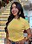 T-SHIRT CANELADA - AMARELO MANTEIGA - Imagem 4