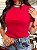 T-SHIRT CANELADA - VERMELHO - Imagem 2