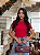 T-SHIRT CANELADA - VERMELHO - Imagem 1