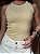 REGATA CANELADA C/ STRASS - AMARELO BRULEE - Imagem 3