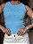 REGATA CANELADA C/ STRASS - AZUL COMFY - Imagem 3