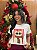 T-SHIRT DTF GATO MERRY X MAS - OFF WHITE - Imagem 1
