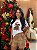 T-SHIRT DTF CACHORRO LUZES DE NATAL - BRANCO - Imagem 3