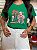 T-SHIRT DTF MICKEY E MINNIE NATAL - VERDE BANDEIRA - Imagem 2