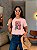 T-SHIRT DTF PASSAROS ROSA - ROSA ROMANTIC - Imagem 1