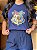 T-SHIRT DTF BRASÃO HOGWARTS - AZUL MARINHO - Imagem 3