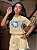 T-SHIRT DTF CORAÇÃO HELLO KITTY - AMARELO BRULEE - Imagem 3