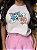 T-SHIRT DTF TOM E JERRY - ROSA ROMANTIC - Imagem 2