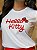 T-SHIRT DTF HELLO KITTY ESCRITA - BRANCO - Imagem 2