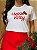 T-SHIRT DTF HELLO KITTY ESCRITA - BRANCO - Imagem 3