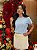 T-SHIRT PEROLAS - AZUL CEU - Imagem 1