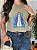 T-SHIRT DTF NOSSA SENHORA FLORES AMARELAS E AZUIS - Imagem 3
