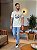 CAMISETA MASCULINA DTF CALIFORNIA TROPICAL PARADISE - BEGE NATURAL - Imagem 4