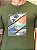 CAMISETA MASCULINA DTF KEEP YOUR CHIN UP - VERDE MILITAR - Imagem 2