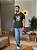 CAMISETA MASCULINA DTF KEEP YOUR CHIN UP - VERDE MILITAR - Imagem 5