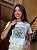 T-SHIRT DTF ARARAS LISTRAS AZUIS - OFF WHITE - Imagem 1