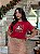 T-SHIRT DTF MINNIE NATAL XADREZ - VERMELHO - Imagem 1