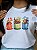 T-SHIRT DTF VASINHOS COM BICHINHOS - BRANCO - Imagem 2