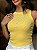 REGATA CANELADA C/ STRASS - AMARELO MANTEIGA - Imagem 3