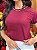 T-SHIRT PEROLAS NA GOLA - BORDO - Imagem 3