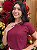 T-SHIRT PEROLAS NA GOLA - BORDO - Imagem 1